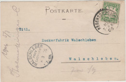 Bayern (Baviera) - 1906 - Postkarte - Postal Card - 5 Pfennig - Viaggiata Da Regensburg Per Walschleben - Storia Postale