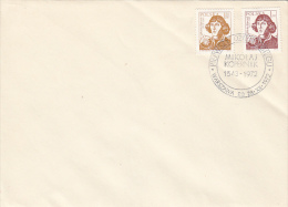 2170- NICHOLAUS COPERNICUS, STAMP AND SPECIAL POSTMARK ON COVER, 1972, POLAND - Astrologie