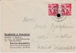 DR 3 Reich Mi 661 (2) Bf SSt Berlin 1938 - Lettres & Documents