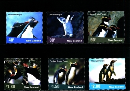 NEW ZEALAND - 2001  PENGUINS  SET MINT NH - Unused Stamps