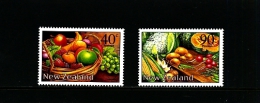 NEW ZEALAND - 2002  FRUIT AND VEGETABLES  SET  MINT NH - Unused Stamps