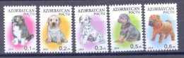 2014. Azerbaijan, Dogs, Puppies, 5v, Mint/** - Azerbaïjan