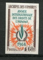 Comores  **ND -  49 - Droits De L' Homme - Ungebraucht