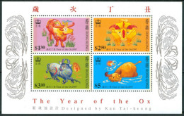 1997 Hong Kong Anno Del Toro Year Of The Ox Block MNH** Fiog84 - Carnets