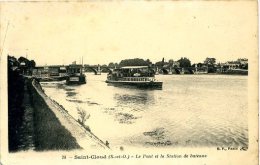 FRANCE - SAINT CLOUD - LE PONT ET LA STATION DE BATEAUX - La Celle Saint Cloud