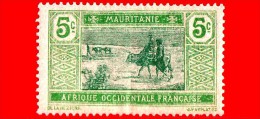 MAURITANIA - Africa Occidentale Francese - AOF - 1913 - Cammello - Crossing Desert - 5 C - Unused Stamps