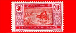 MAURITANIA - Africa Occidentale Francese - AOF - 1922 - Cammello - Crossing Desert - 30 C - Unused Stamps