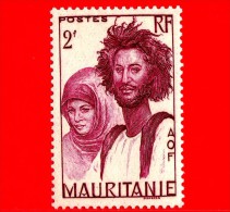 MAURITANIA - Africa Occidentale Francese - AOF - 1938 - Coppia Di Mauri - Moorish Couple - 2 - Ongebruikt