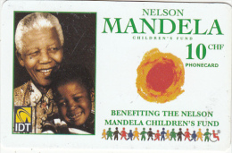 SWITZERLAND - Nelson Mandela, IDT Prepaid Card CHF 10, Exp.date 05/07, Used - Switzerland