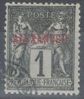 Sello  1 Ctto. ALEXANDRIA (Egypt) Colonia Francesa, Num 1 º - Used Stamps