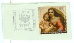 BRD BZ 10 MWST 2012 WWF Pandabär Mi. 2965 Sixtinische Madonna Gemälde Briefstück - Lettres & Documents