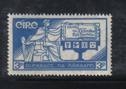 W1909 - IRLANDA 1937 , 3 P. N. 72 *** MNH. Costituzione - Ungebraucht