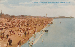 Old Edwardian Postcard Great YARMOUTH People On Beach From Jetty  By PHOTOCHROM CO Celesque Series - Great Yarmouth