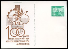 DDR PP16 B2/009 Privat-Postkarte DRUCKVERSCHIEBUNG Köthen 1977 - Private Postcards - Mint
