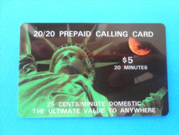 STATUE OF THE LIBERTY ( Ldds World Com Card ) Statue De La Liberte Estatua De La Libertad Statue Of Freedom New York - Andere & Zonder Classificatie