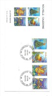 FDC Nouvelle Calédonie - La Lettre Festive - Oblitération 01/12/1998 Nouméa (1er Jour) - FDC