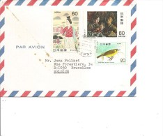 Japon ( Lettre Par Avion De 1981 Vers La Belgique à Voir) - Cartas & Documentos