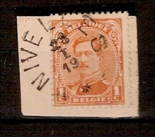Nr. 135 Op Fragment Met ZELDZAME NOODSTEMPEL Van NIVELLES In Goede Staat ! Inzet Aan 3,5 € ! - Fortune (1919)