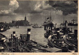 03581 - Schlepper Im Hafen Von Hamburg Am Anleger An Der Kehrwiederspitze Liegend - Remolcadores