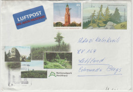 GERMANIA - GERMANY - Deutschland - ALLEMAGNE - 2014 - Nationalpark Hochharz - Luftpost - Viaggiata Da Düsseldorf Per ... - Enveloppes - Oblitérées