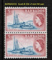 BARBADOS    Scott  # 239**  VF MINT NH PAIR - Barbades (...-1966)