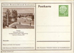 Germany/ Federal Republic- Stationery Postacard Unused - P24 Heuss Type I - Stuttgart Hohenpark Killesberg - Cartes Postales - Neuves