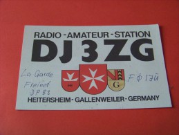 Germany    QSL  Karte   DJ3ZG   Radio    27.4.84    ( P - 14 ) - Radio