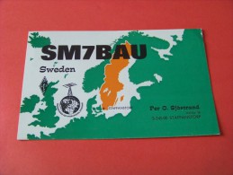 Sweden  QSL  Karte   SM7BAU     Radio      15. Sep.84    ( P - 14 ) - Radio