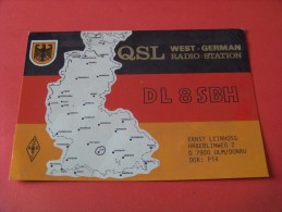 West - German   QSL  Karte    DL8SBH     Radio      12.12.84    ( P - 14 ) - Radio