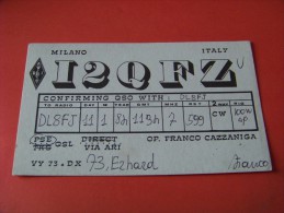 Italy  QSL  Karte  I2QFZ     Radio      11.1.84   ( P - 14 ) - Radio