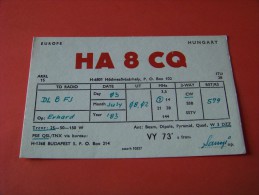 Hungary   QSL  Karte   HA8CQ    Radio  3.7.1983     ( P - 14 ) - Radio