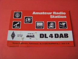 Germany   QSL  Karte  DL4DAB   Radio  19.3.84     ( P - 14 ) - Radio
