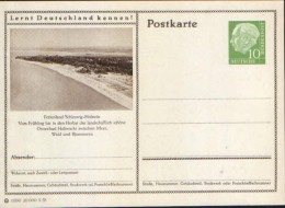 Germany/ Federal Republic- Stationery Postacard Unused - P24 Heuss Type I - Ferienland Schleswig Holstein - Postkarten - Ungebraucht