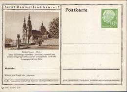 Germany/ Federal Republic- Stationery Postacard Unused - P24 Heuss Type I - Fulda (Hessen),Dom - Postcards - Mint