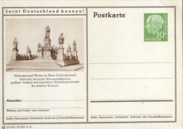 Germany/ Federal Republic- Stationery Postacard Unused - P24 Heuss Type I -Nibelungenstadt Worms - Cartes Postales - Neuves