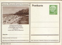 Germany/ Federal Republic- Stationery Postacard Unused - P24 Heuss Type I - Ferienland Schleswig Holstein - Postcards - Mint