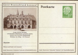 Germany/ Federal Republic- Stationery Postacard Unused - P24 Heuss Type I - Goslar - Postkarten - Ungebraucht