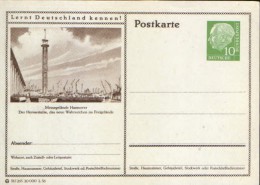 Germany/ Federal Republic- Stationery Postacard Unused - P24 Heuss Type I - Messegelande Hannover - Postcards - Mint