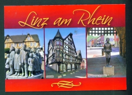GERMANY  -  Linz Am Rhein  Multi View  Used Postcard As Scans - Linz A. Rhein