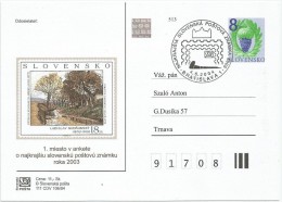 Slovakia 2004. Postal Stationery Card 8 Sk Hologram - Postcards