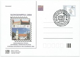 Slovakia 2004. Postal Stationery Card 8 Sk Hologram OLYMPHILEX SLOVOLYMPFILA - Cartoline Postali