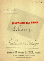 87 - ST MARTIN TERRESSUS- SAINT LEONARD NOBLAT- ECHANGE EMILE RUCHAUD - FRADON- DELAGE PLANTADIS -OCTAVE BACHET 1894 - Manuscrits