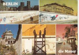 CPA BERLIN- THE WALL, BRANDENBURG DOOR, BIKE - Muro Di Berlino