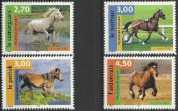 Yt 3182 à 3185  " Nature De France : Chevaux "  1998 Neuf** - Unused Stamps