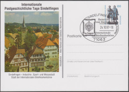 Allemagne 1997. Privatganzsache, Entier Postal Timbré Sur Commande. Sindelfingen, Maisons à Colombage - Private Postcards - Used