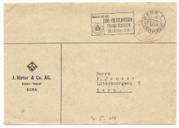 1956 5 Rp. Ortstarif In Bern Firma J.Hirter & Co.AG Kohlen - Heizoel Bern - Affrancature Meccaniche