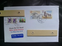 2005+ Canada - Genuinely Postally Used - High Value Falcon & Horse Se-tenant Pair From M/s - Lettres & Documents