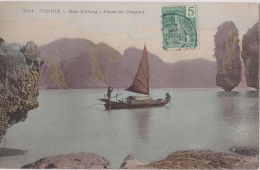 Indo-chine Française,asie,asia,TONKI N,TONGHIN,TONGKING,prés Laos,baie D´alon,passe Du Crapaud En 1905,rare,avec Timbre - Vietnam