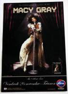 Flyer MACY GRAY Concert FRANCE Paris Trianon 20/11/2010 * Not A Ticket - Affiches & Posters