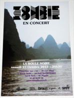 Rare Flyer ZOMBIE Paris Boule Noire 27/10/2012 * EX ! * Not A Ticket - Manifesti & Poster
